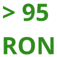 Indice d'octane recherche (RON) : Minimum 95