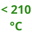 Point final d'ébullition : Maximum 210 °C