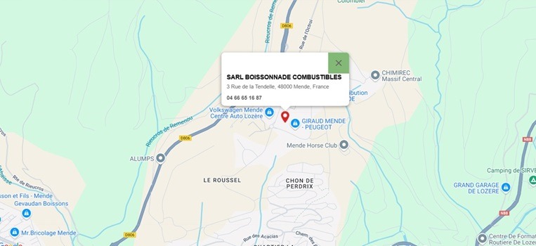 Notre station-service à Mende - Boissonnade Combustibles